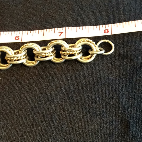 Marked 925 Pink Whale Tail Triple Link Bracelet - Picture 6 of 7